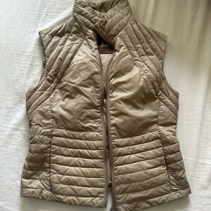 Moncler Women's Beige Quilted Vest